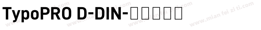 TypoPRO D-DIN字体转换